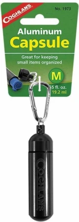 Coghlans pouzdro Aluminium Capsule Medium Black Coghlans pouzdro Aluminium Capsule Medium Black
