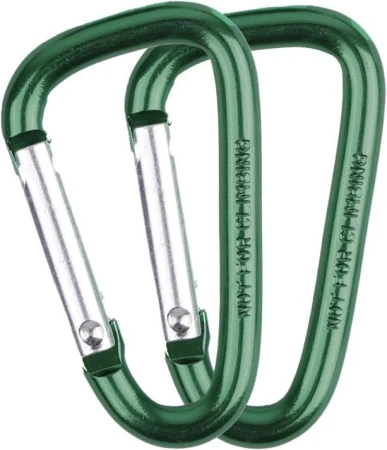 Coghlans Mini Carabiners zelená 4 mm sada karabin