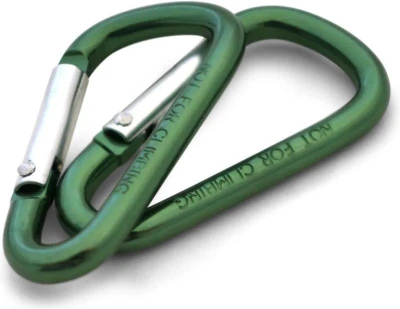Coghlans Mini Carabiners zelená 4 mm sada karabin