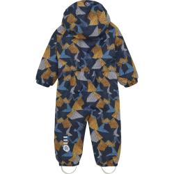 Color Kids Coverall W. 2 ZIP- AOP-741592.3520-Orange Pop 24/25 overal