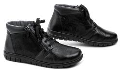 Comfortabel 990683-01 čierne dámske zdravotné topánky šírka K