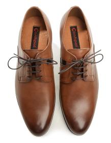 Conhpol C6503 hnědé pánské společenské polobotky