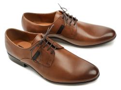 Conhpol C6503 hnědé pánské společenské polobotky