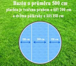 Cornisun kruh 500 cm (2 díly)- solární plachta