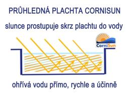 Cornisun obdelník 3 x 2,5 m - solární plachta