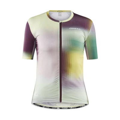 Craft ADV Aero W 1910549 dámský cyklodres - zelená s fialovou (007435)
