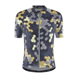 Craft ADV Endur Graphic 1910521 pánský cyklodres - tmavě šedá se žlutou (007541)