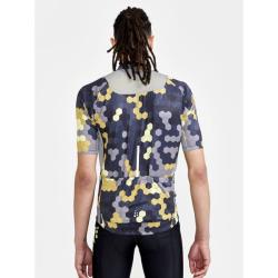 Craft ADV Endur Graphic 1910521 pánský cyklodres - tmavě šedá se žlutou (007541)