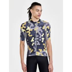 Craft ADV Endur Graphic 1910521 pánský cyklodres - tmavě šedá se žlutou (007541)