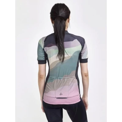 Craft ADV Endur Graphic W 1910554 cyklodres - růžová + Force ACTION LADY černé cyklokraťasy