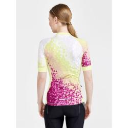 Craft ADV Endur Graphic W 1910554 dámský cyklodres - žlutá s červenou (007541)