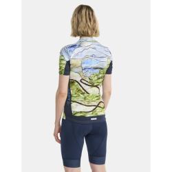 Craft ADV Endur Graphic W 1914542 dámský cyklodres - modrá (396332)