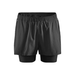 Craft ADV Essence 2v1 1908764 pánske šortky - čierna (999000)