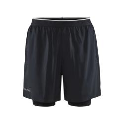 CRAFT ADV Essence Perforated 2in1 Stretch pánske šortky - čierna (999000)