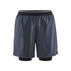 CRAFT ADV Essence Perforated 2in1 Stretch pánske šortky - sivá (995000)