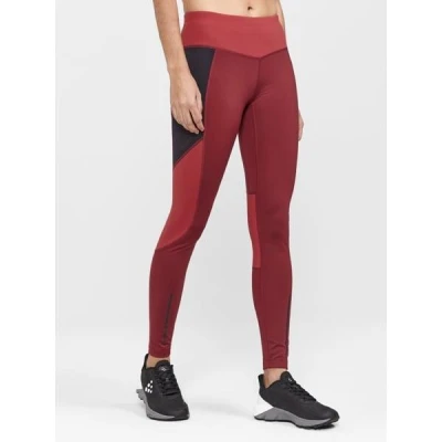 Craft ADV Essence Warm Tights W 1909632 dámské kalhoty - červená (447421)