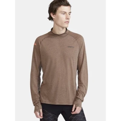 CRAFT ADV SubZ Wool LS 2 1911332 pánské triko - hnědá (244200)