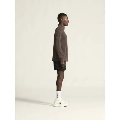 CRAFT ADV SubZ Wool LS 3 1915137 pánské triko - hnědá (286200)