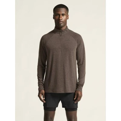 CRAFT ADV SubZ Wool LS 3 1915137 pánské triko - hnědá (286200)