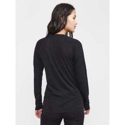 CRAFT ADV Wool Merino RN LS W 1913758 dámské triko - černá (999000)