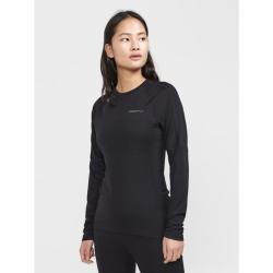 CRAFT ADV Wool Merino RN LS W 1913758 dámske tričko - čierna (999000)