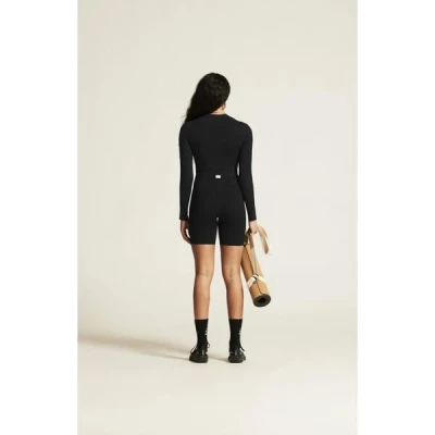 Craft Collective Rib Cropped LS W 1916014 dámský top - černá (999000)