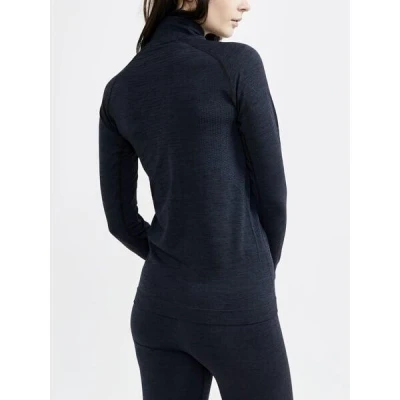 Craft CORE Dry Active Comfort Zip W 1911167 dámské triko - černá (B999000)