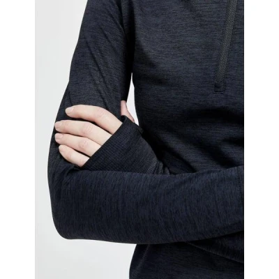 Craft CORE Dry Active Comfort Zip W 1911167 dámské triko - černá (B999000)