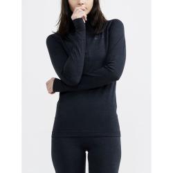 Craft CORE Dry Active Comfort Zip W 1911167 dámske tričko - čierna (B999000)