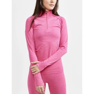 Craft CORE Dry Active Comfort Zip W 1911167 dámské triko - růžová (B738000)