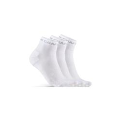 Craft CORE Dry Mid 3-pack 1910637 ponožky - bílá (900000)