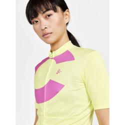 Craft CORE Endur Logo W 1910562 dámský cyklodres - žlutá (541719)