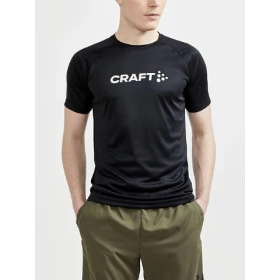 Craft CORE Essence Logo 1911786 pánské triko - černá (999000) POUZE XL (VÝPRODEJ)