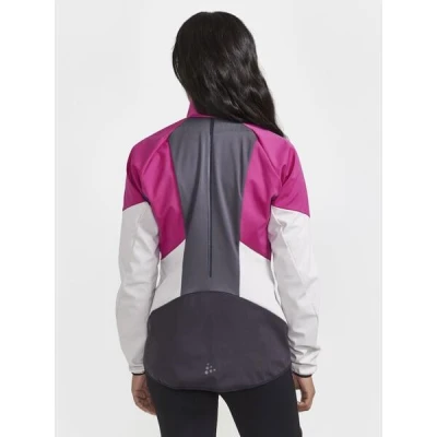 Craft CORE Glide W 1906490 dámská bunda - růžová s bílou (486914)
