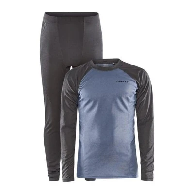 Craft CORE Warm Baselayer 1909709 set funkčního prádla POUZE L - modrá (VÝPRODEJ)