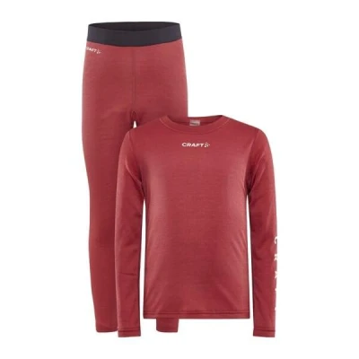 Craft CORE Warm Baselayer 1909712 Junior set POUZE 122 - černá (VÝPRODEJ)