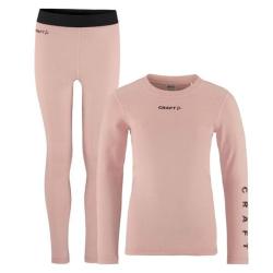 Craft CORE Warm Baselayer 1909712 Junior set LEN 98 - čierna (VÝPREDAJ)