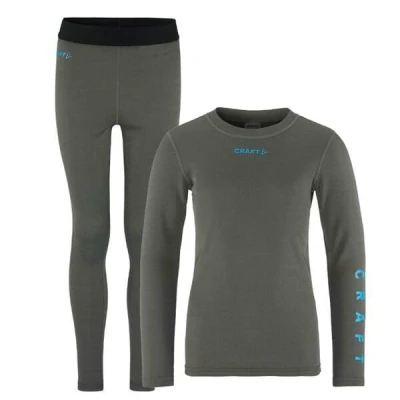 Craft CORE Warm Baselayer 1909712 Junior set POUZE 98 - černá (VÝPRODEJ)