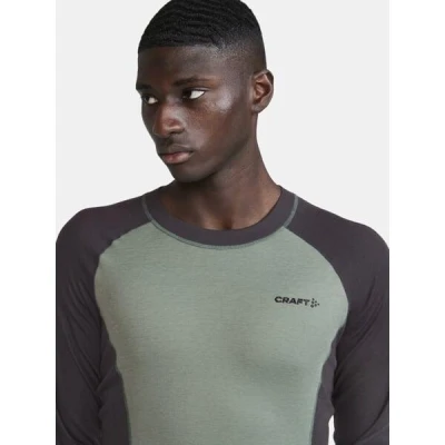 Craft CORE Warm Baselayer LS 1912532 pánské triko - šedá (992626)