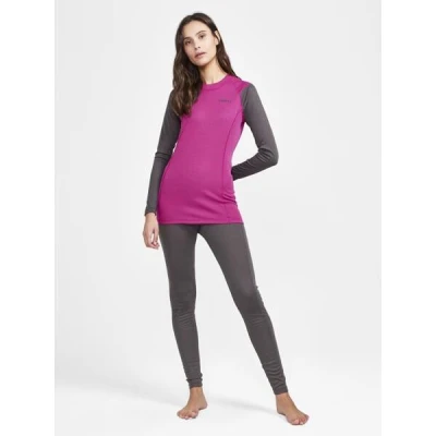 Craft CORE Warm Baselayer LS W 1912534 dámské triko - růžová (486985)