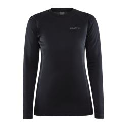 Craft CORE Warm Baselayer LS W 1912534 dámske tričko - čierna (999000)