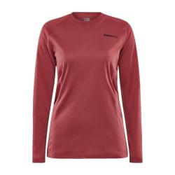 Craft CORE Warm Baselayer LS W dámske tričko - červená (421000)
