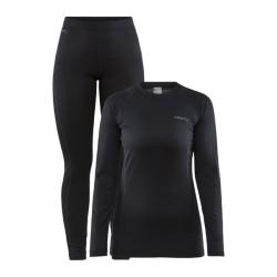 Craft CORE Warm Baselayer W 1909708 dámský set POUZE XL - černá (VÝPRODEJ)