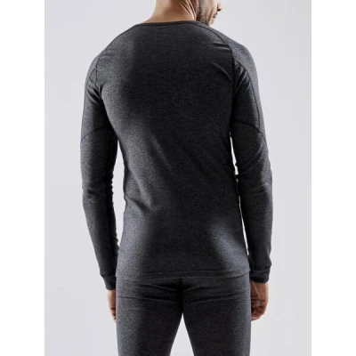 Craft CORE Wool Merino LS 1911546 pánské triko - černá (998000)