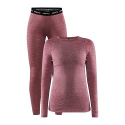 Craft CORE Wool Merino W 1909710 dámsky set - červená (414200)