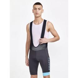 Craft Endur Bib C4 1910529 pánské cyklokalhoty - tmavě šedá se světle modrou (992327)