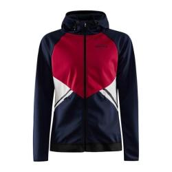 Craft Glide Hood W 1909567 dámská softshell bunda POUZE M - tmavě modrá s růžovou (VÝPRODEJ)