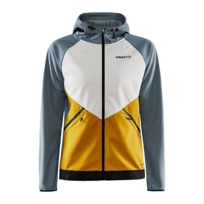 Craft Glide Hood W 1909567 dámská softshell bunda POUZE M - tmavě modrá s růžovou (VÝPRODEJ)