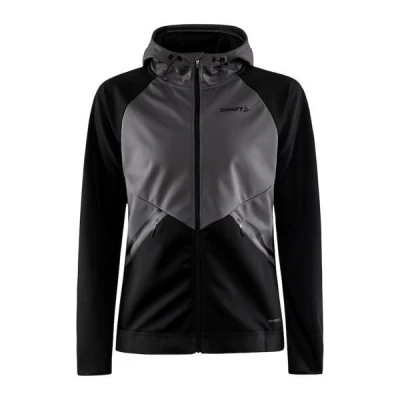 Craft Glide Hood W 1909567 dámská softshell bunda POUZE M - tmavě modrá s růžovou (VÝPRODEJ)