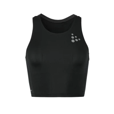 Craft PRO Hypervent Cropped 2 W 1914597 dámský top - černá (999000)